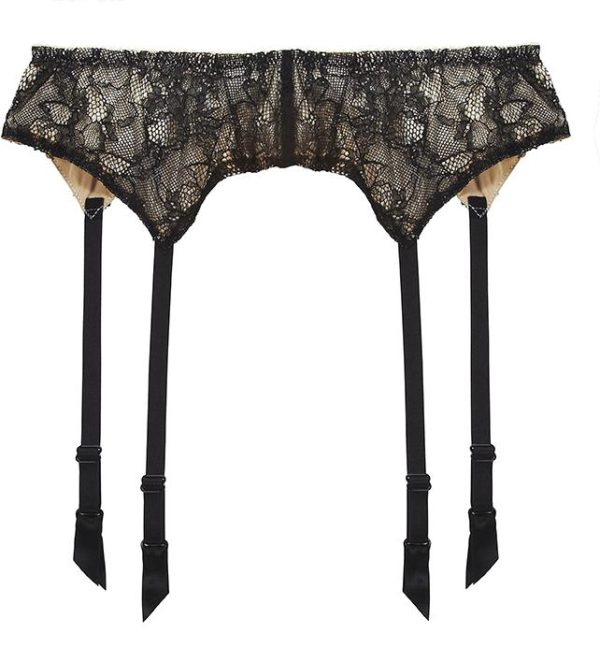 Beatrice Suspender Belt | Champagne